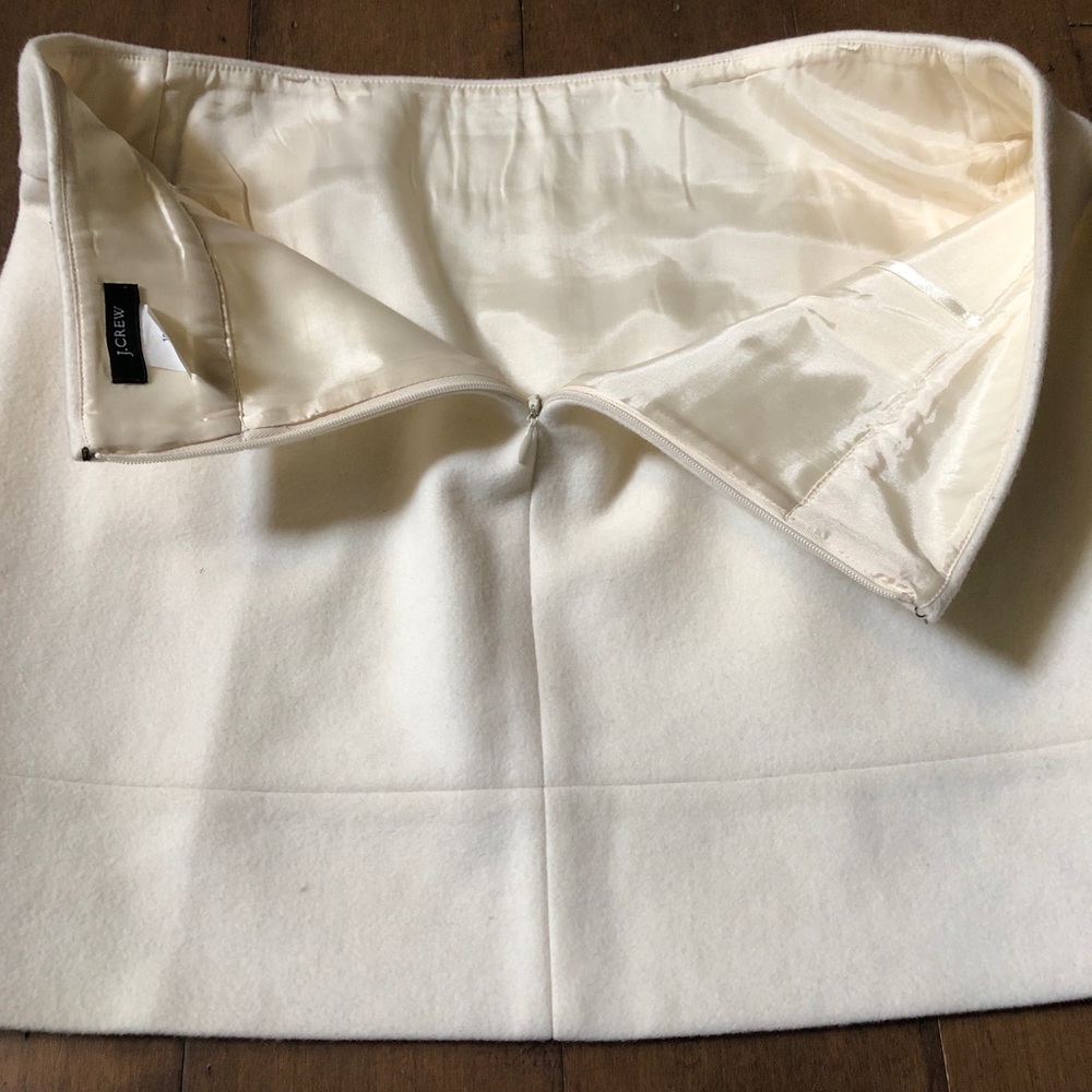 J. Crew Wool Mini Skirt Fully Lined w/Pockets sz10 - Picture 4 of 6